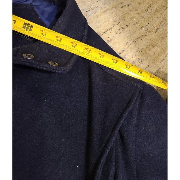 MEMBERS ONLY Lined Wool Jacket SIZE 40 Blue Vintage Zip Front - Picture 11 of 12